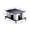 BTZHY Speaker Stands,A Pair of Metal Steel Construction Pedestal Style, Holds Satellite & Small Bookshelf Speakers, Strong Bearing Capacity view 2