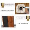BTZHY Speaker Stands,A Pair of Bookshelf Hollow Wood Design Can Be Filled with Sand to Enhance Stability, Hidden Cable Design view 3