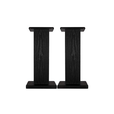 Speaker Stands,2pcs Bookshelf 3A Grade Thickened Sheet, Equipped with 8 Anti-Slip Pads, Multiple Height Options, Black and Walnut