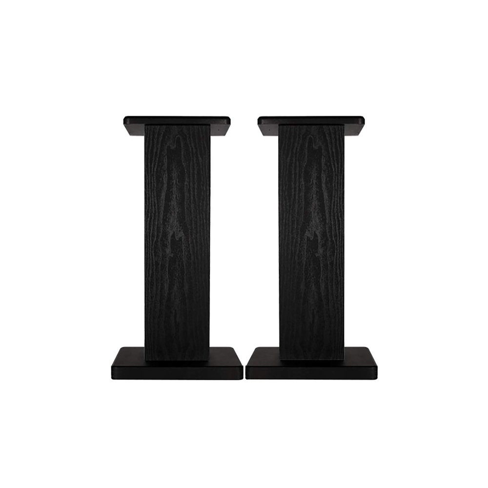 Speaker Stands,2pcs Bookshelf 3A Grade Thickened Sheet, Equipped with 8 Anti-Slip Pads, Multiple Height Options, Black and Walnut