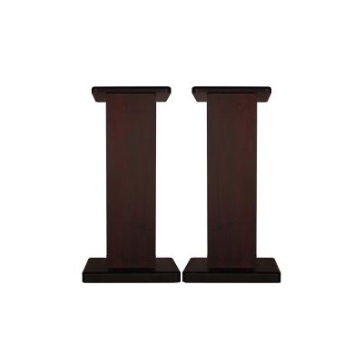 Speaker Stands,2pcs Bookshelf 3A Grade Thickened Sheet, Equipped with 8 Anti-Slip Pads, Multiple Height Options, Black and Walnut