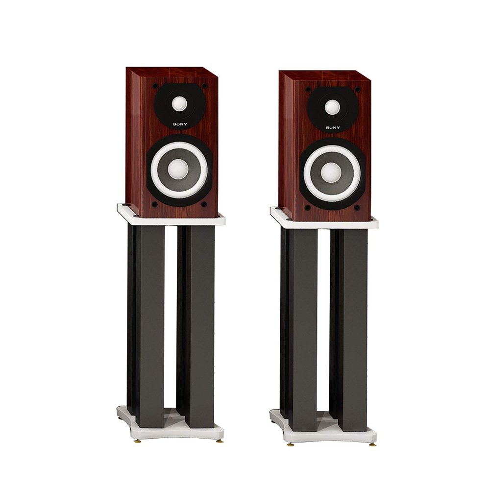 BTZHY Speaker Stands,1 Pair Surround Set of 2 Wooden Base Supports, A Variety of Heights are Available 7.8-27.5 Inches, Easy Assembly