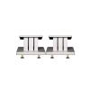 BTZHY Speaker Stands,Wood Grain 1 Pair, PU Polyacid Decorative Strip in The Middle of The Column, Comes with 8 Large Pure Copper Feet view 1