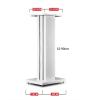 BTZHY Speaker Stands,Wood Grain 1 Pair, PU Polyacid Decorative Strip in The Middle of The Column, Comes with 8 Large Pure Copper Feet view 2