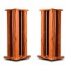 BTZHY Speaker Stands,Wood Grain Thickened Solid Column Without Sand Filling, Support Bookshelf-Style Speakers Up to 55lbs/25kg, for Home Theater view 1