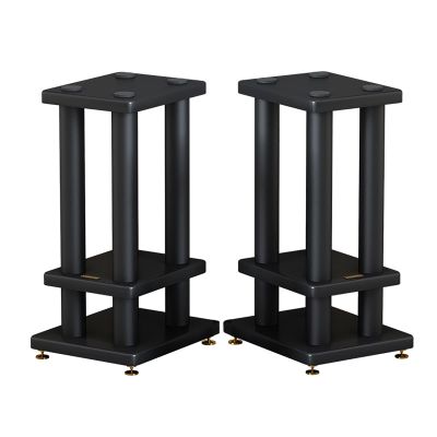 BTZHY Speaker Stands,Surround Sound Steel Construction Support, Vibration-Damping Rubber Gaskets, Support Bookshelf-Style Speakers Up to 66 Lbs