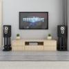 BTZHY Speaker Stands,Surround Sound Steel Construction Support, Vibration-Damping Rubber Gaskets, Support Bookshelf-Style Speakers Up to 66 Lbs view 3