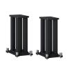 BTZHY Speaker Stands,A Pair of Bookshelf Double Wood Construction Pedestal Style, Suitable for Living Room/Office/Studio/Theater view 1