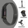 Metal Band for Fitbit Luxe Bands Women Men, Stainless Steel Mesh Loop Adjustable Magnetic Wristband Replacement Strap Compatible with Fitbit Luxe Fitness and Wellness Tracker (Black) view 3