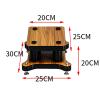 BTZHY Speaker Stands,2pcs Bookshelf Enlarged and Widened Tray with Pure Copper Feet, Weight Up to 20lbs - 1 Pair view 2