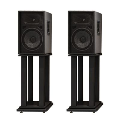 Speaker Stands,A Pair of Bookshelf Structural Stability, Easy Mobility, for Home/Office/Studio/Theater, Black