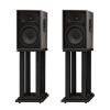 Speaker Stands,A Pair of Bookshelf Structural Stability, Easy Mobility, for Home/Office/Studio/Theater, Black view 1
