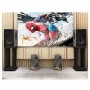 Speaker Stands,A Pair of Bookshelf Structural Stability, Easy Mobility, for Home/Office/Studio/Theater, Black view 3