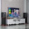 BTZHY Speaker Stands,A Pair of Bookshelf Double Wood Construction Pedestal Style, Suitable for Living Room/Office/Studio/Theater view 3