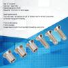 3pcs Trident Screw Set for TEAC for Ampex, NAB Hub Take Up Reel Screw Set (10.5inch x 1/4inch), with 3 Screws and 3 Screws Sleeves view 2