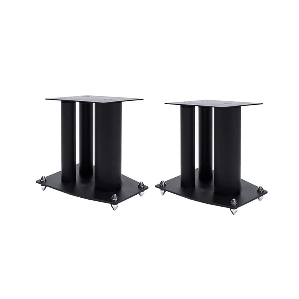 BTZHY Speaker Stands,2pcs Bookshelf for Surround Sound and Book Shelf Speakers, Comes with Silver-Plated Copper Feet