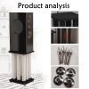 BTZHY Speaker Stands,A Pair of Universal Holds Satellite & Small Bookshelf Speakers, Structural Stability, Easy Mobility view 4