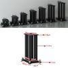 Speaker Stands,2pcs Bookshelf Holds Satellite and Small Bookshelf Speakers, Stand Height from 7.8 to 31.4 Inch Optional, Black view 2