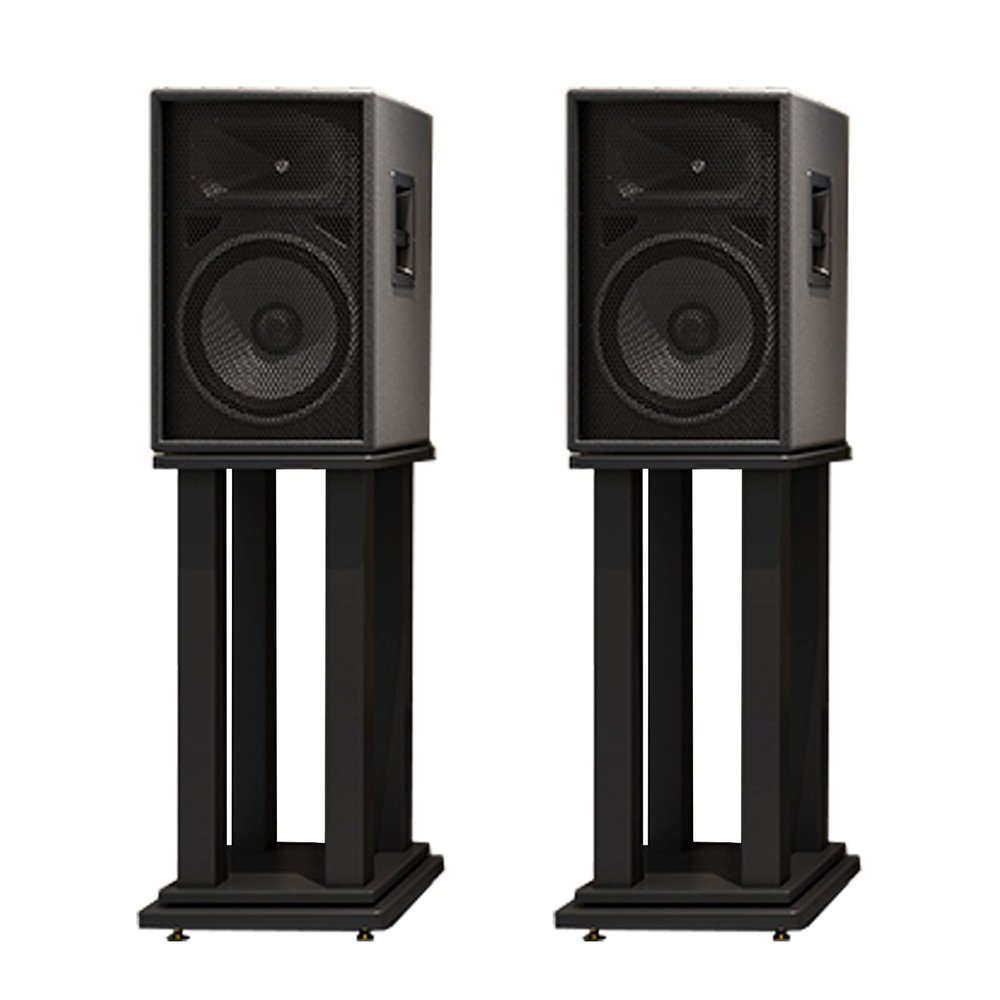 Speaker Stands,A Pair of Bookshelf Structural Stability, Easy Mobility, for Home/Office/Studio/Theater, Black