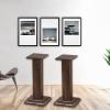 BTZHY Speaker Stands,A Pair of Wooden Hollowed Stands for Optional Sand Filling Tuning, Structural Stability, Easy Mobility view 3