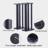 BTZHY Speaker Stands,1 Pair Universal Floor Piano Paint Tray + Galvanized Steel Pipe + Pure Copper Feet, Three Sizes view 3