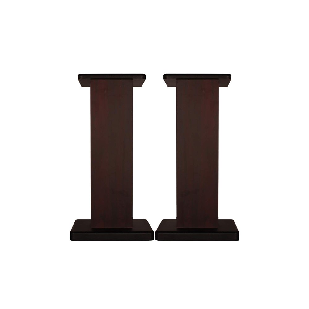 Speaker Stands,2pcs Bookshelf 3A Grade Thickened Sheet, Equipped with 8 Anti-Slip Pads, Multiple Height Options, Black and Walnut