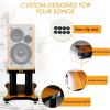 BTZHY Speaker Stands,2 Pack Bookshelf for Surround Sound and Book Shelf Speakers, for Home/Office/Studio/Theater view 3
