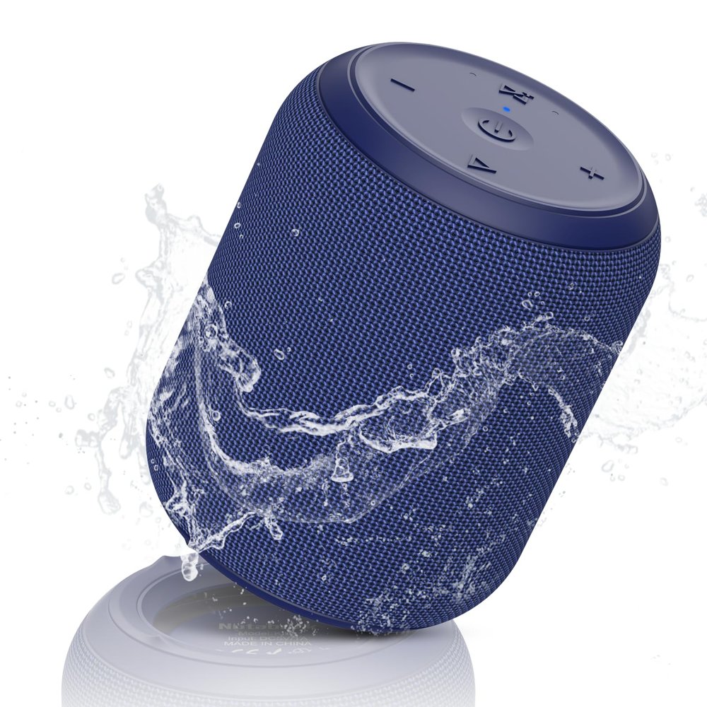 NOTABRICK Bluetooth Speaker, Portable Wireless Speaker with 15W Stereo Sound, Active Extra Bass, IPX6 Water Resistant, TWS, Portable Speaker for Party, Beach, Camping