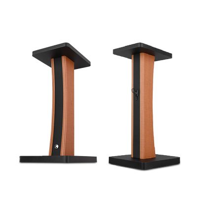 BTZHY Speaker Stands,1 Pair Surround Bold Solid Pillar Weight Up to 22lbs - 1 Pair, 25 Arc Design, 5 Heights, Easy Assembly