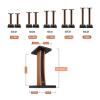 BTZHY Speaker Stands,1 Pair Surround Bold Solid Pillar Weight Up to 22lbs - 1 Pair, 25 Arc Design, 5 Heights, Easy Assembly view 2