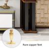 BTZHY Speaker Stands,2-Pack Universal Floor 5 * 5cm Metal Column, Comes with Pure Copper Feet, for Surround Sound and Book Shelf Speakers view 3