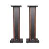 BTZHY Speaker Stands,A Pair of Bookshelf Hollow Wood Design Can Be Filled with Sand to Enhance Stability, Hidden Cable Design view 1
