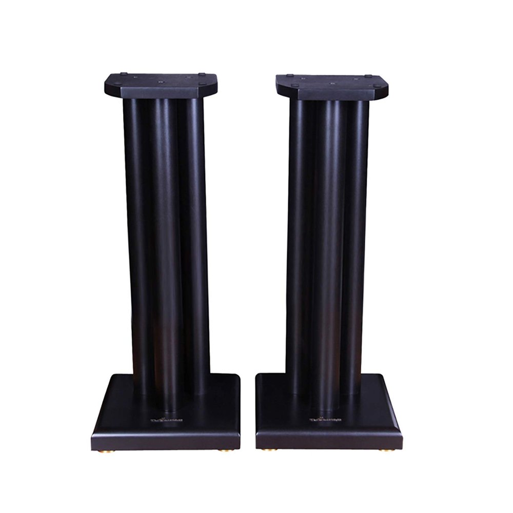 BTZHY Speaker Stands,A Pair of Bookshelf Structural Stability, Easy Mobility, with Carpet Spikes, Improves Surround Sound