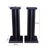 BTZHY Speaker Stands,A Pair of Bookshelf Structural Stability, Easy Mobility, with Carpet Spikes, Improves Surround Sound view 2