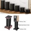 BTZHY Speaker Stands,A Pair of Bookshelf Hold Weight Up to 88lbs Satellite and Bookshelf Speakers, Speaker Tripod Reduce Noise and Improve Sound Effect view 2