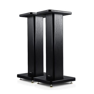 BTZHY Speaker Stands,2pack Wooden Speaker Racks with Metal Pure Copper Feet, for Surround Sound and Book Shelf Speakers