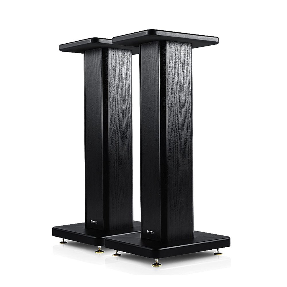 BTZHY Speaker Stands,2pack Wooden Speaker Racks with Metal Pure Copper Feet, for Surround Sound and Book Shelf Speakers