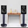 BTZHY Speaker Stands,2pcs Bookshelf E1 Sheet + Metal Hollow Column, for Surround Sound and Book Shelf Speakers, Easy Assembly view 3