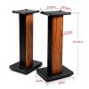 BTZHY Speaker Stands,A Pair of Surround Sound Hollowed Stands for Optional Sand Filling Tuning, Supports 110 Lbs view 2