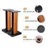BTZHY Speaker Stands,A Pair of Surround Sound Hollowed Stands for Optional Sand Filling Tuning, Supports 110 Lbs view 4