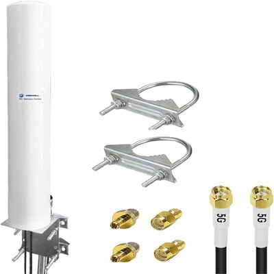 Maswell 4G LTE 5G Antenna Outdoor, 600-7000MHz 2X2 MIMO External Antenna, Up to 4.5 dBi, Cross-Polarized Omnidirectional for 4G/5G Routers & Gateways for T-Mobile Home Internet, Verizon, AT&T