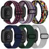 Yibcaiic Elastic Bands Compatible with Fitbit Versa 4 Bands Women - Sense 2 Band Men - Versa 3 Bands Women- Sense Band Men, Adjustable Stretchy Straps Replacement for Fitbit Sense & Fitbit Versa 3 & view 1