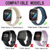 Yibcaiic Elastic Bands Compatible with Fitbit Versa 4 Bands Women - Sense 2 Band Men - Versa 3 Bands Women- Sense Band Men, Adjustable Stretchy Straps Replacement for Fitbit Sense & Fitbit Versa 3 & view 2