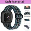Yibcaiic Elastic Bands Compatible with Fitbit Versa 4 Bands Women - Sense 2 Band Men - Versa 3 Bands Women- Sense Band Men, Adjustable Stretchy Straps Replacement for Fitbit Sense & Fitbit Versa 3 & view 3