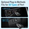 A4 Wireless CarPlay Adapter for iPhone, Android Auto for Android Phone, Dual-core 5G Chip (Upgraded), 5.8Ghz WiFi No Lag, Car Play Dongle with USB-C Cable for OEM Wired CarPlay/AndroidAuto Car 2016+ view 4
