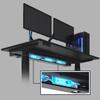 Desky Power Rail  Thermal Overload Protection Desk Power Strip with USB Ports, Mountable Under Desk Cable Organizer  Grey view 4