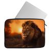 African Lion Mac Book Pro 14" Sleeve - Wild Animal Laptop Sleeve - Illustration Mac Book Sleeve view 1