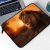African Lion Mac Book Pro 14" Sleeve - Wild Animal Laptop Sleeve - Illustration Mac Book Sleeve view 2
