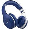 EarFun K2 Kids Bluetooth Headphones, Kids Headphones with Volume Limited, 40H Playtime, Built-in Mic, Stereo Sound, Foldable Over-Ear Headphone for School/Travel/iPad/Tablet, Blue view 1