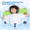 EarFun K2 Kids Bluetooth Headphones, Kids Headphones with Volume Limited, 40H Playtime, Built-in Mic, Stereo Sound, Foldable Over-Ear Headphone for School/Travel/iPad/Tablet, Blue view 2